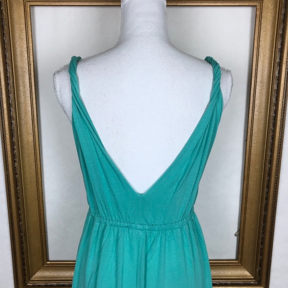 J. CREW mint green v neck empire waist midi dress - Picture 5 of 8